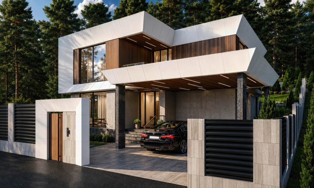 White Frame Residence
