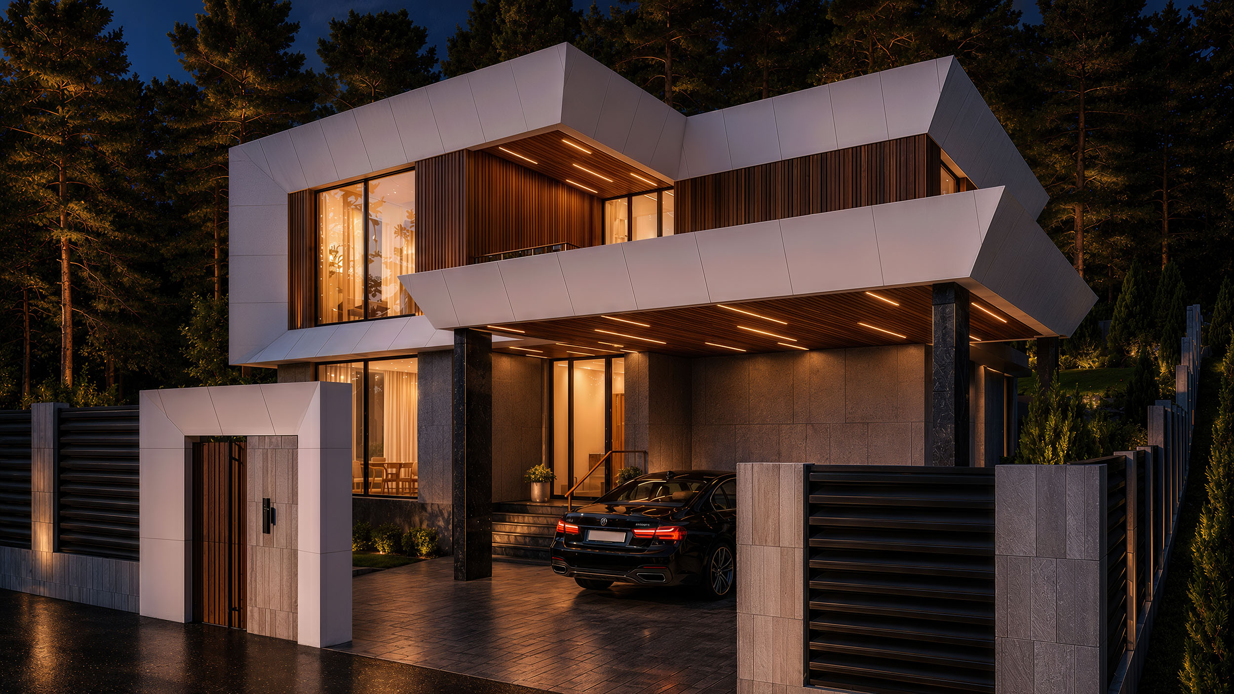 White Frame Residence — архітектура та деталі